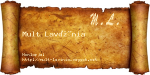Mult Lavínia névjegykártya
